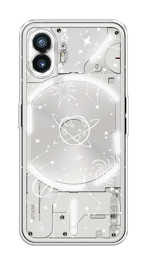 

Чехол на Nothing Phone (2) "Планеты в космосе", Белый, 3300250-1