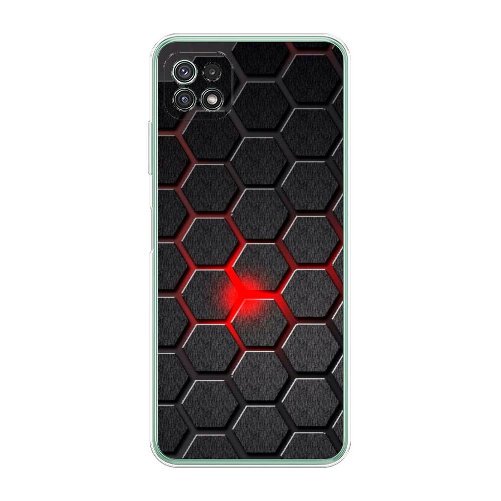 

Чехол для Samsung Galaxy A22s 5G "Соты красные", Красный;черный;серый, 2104250-3