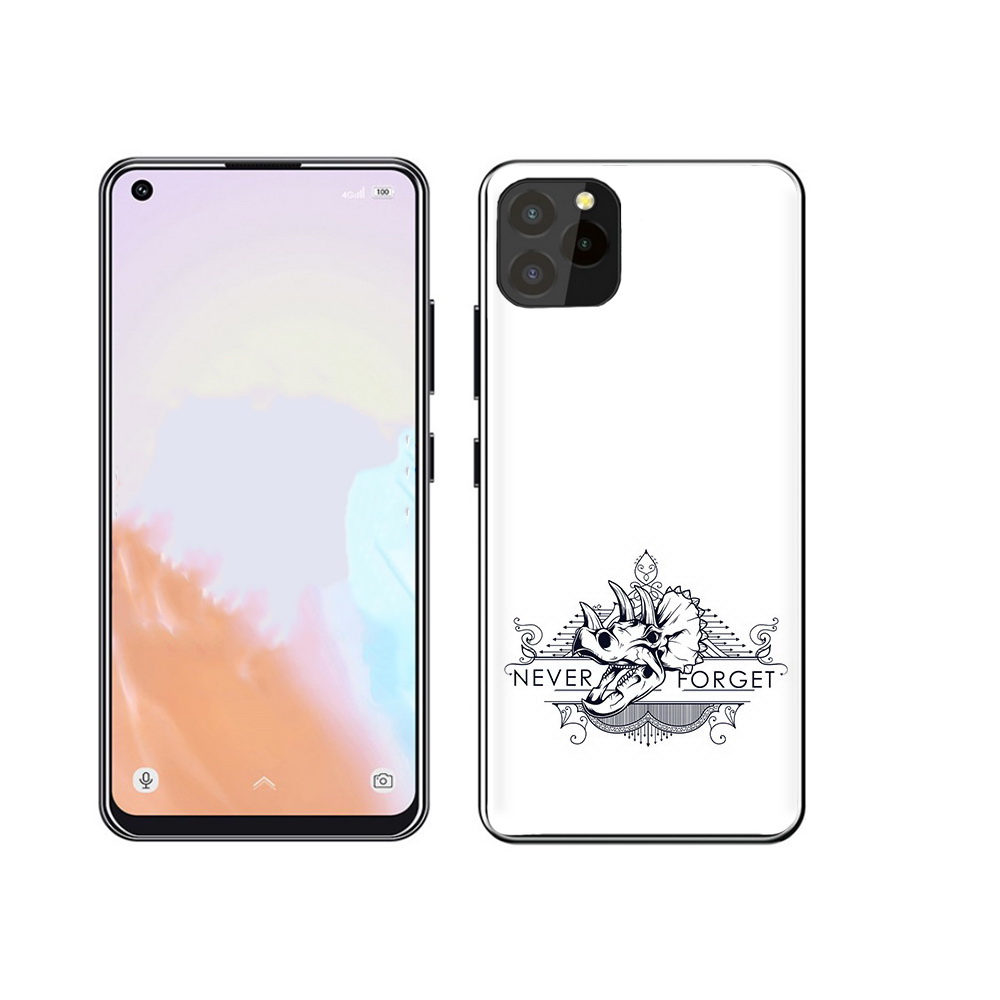 

Чехол MyPads Tocco для Oukitel C21 Pro логотип носорога никогда не забуду, Прозрачный, Tocco