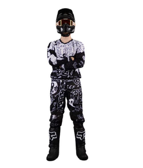 

Джерси + штаны Grom, ZEF, Antwoord, 26/YM, подростковые, Белый;черный, ZEF Antwoord