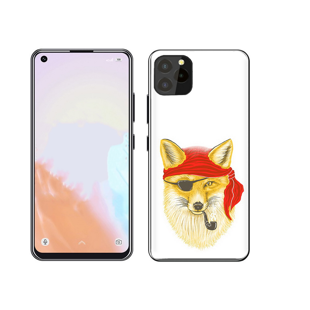 

Чехол MyPads Tocco для Oukitel C21 Pro лиса-пират, Прозрачный, Tocco
