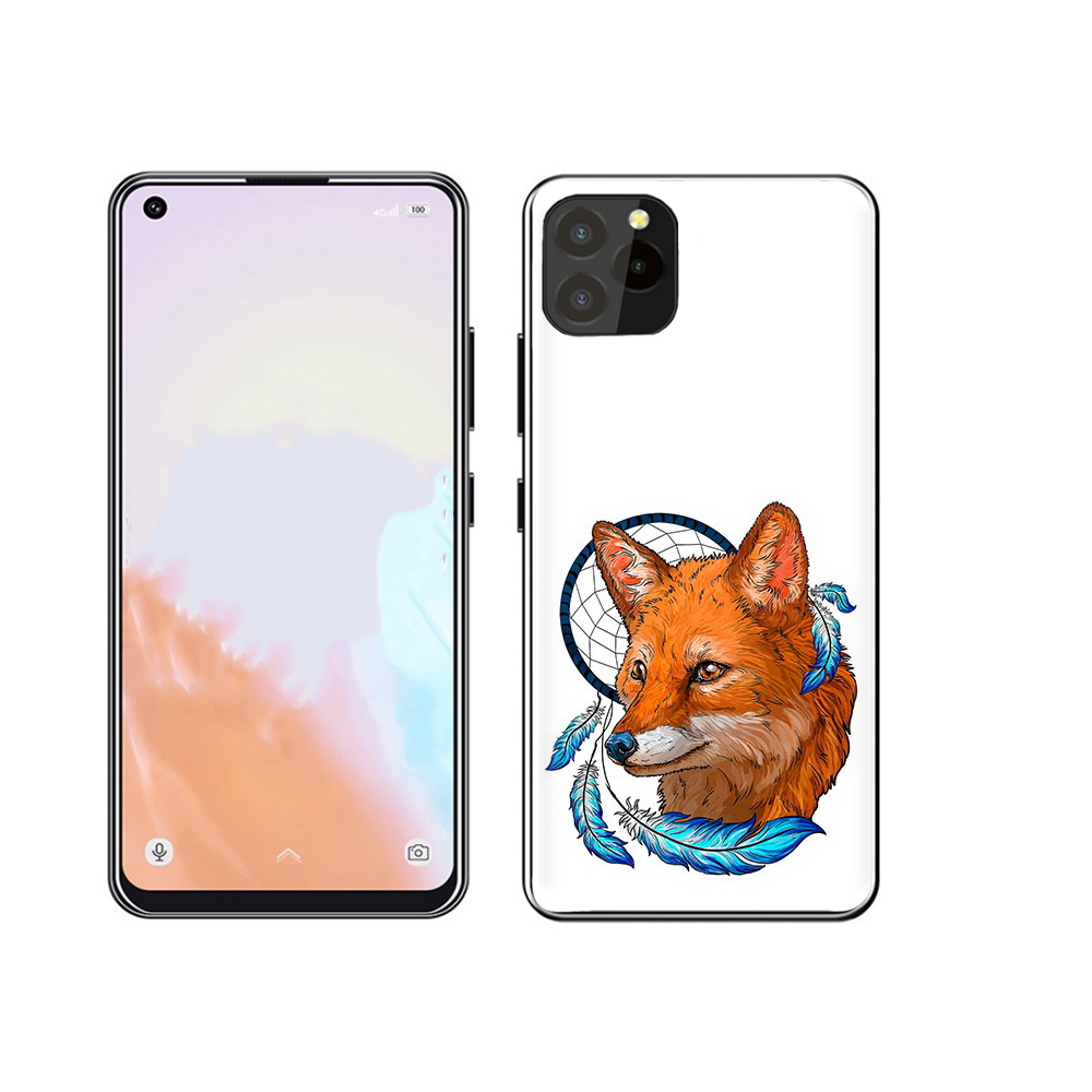 

Чехол MyPads Tocco для Oukitel C21 Pro лиса и ловец снов, Прозрачный, Tocco