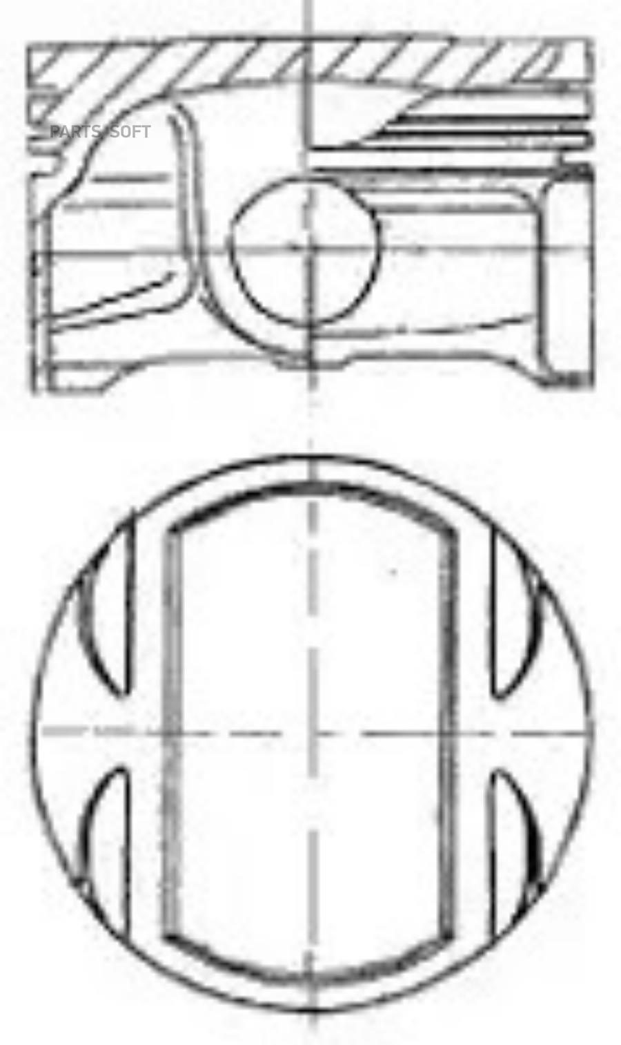 

Поршень Mb M272 D88 NURAL 87-440900-00