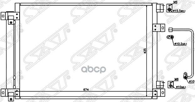 

РАДИАТОР КОНДИЦИОНЕРА SUBARU B9 TRIBECA W10 06- (10129060/060516/0007191)