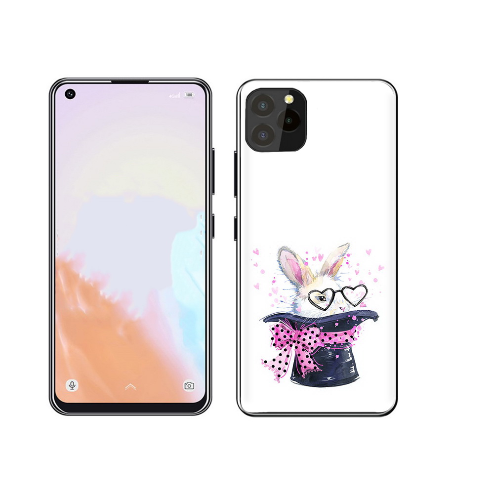 

Чехол MyPads Tocco для Oukitel C21 Pro кролик в шляпе, Прозрачный, Tocco