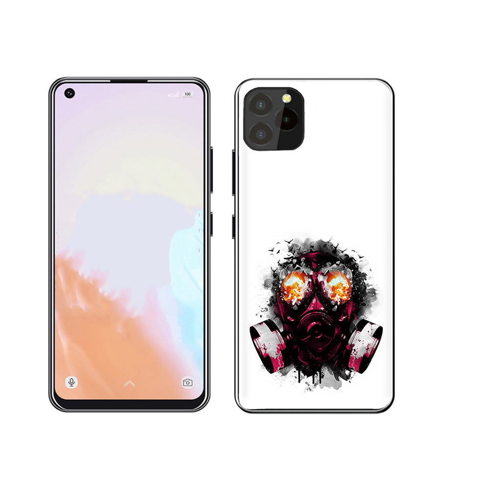 

Чехол MyPads Tocco для Oukitel C21 Pro красный противогаз, Прозрачный, Tocco