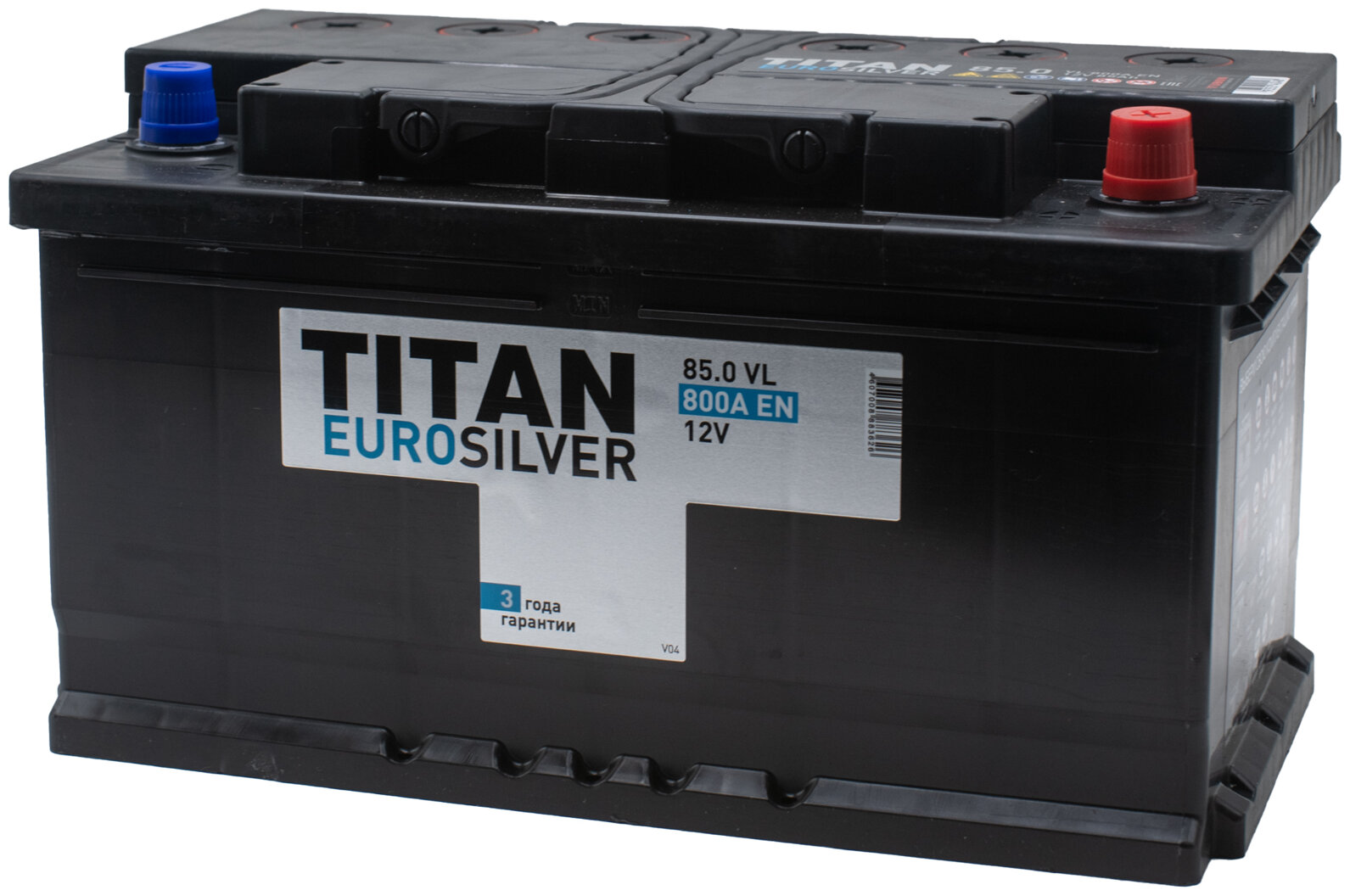 

Аккумулятор TITAN EURO SILVER 85 Ач 800 А обратная полярность, EURO SILVER