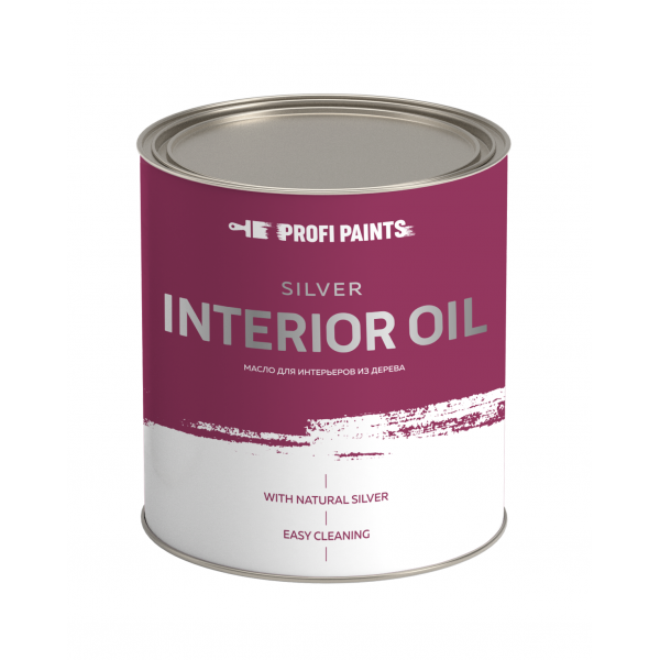

Масло ProfiPaints Silver Interior Oil 0,9 л Серо-голубой, Silver Interior Oil