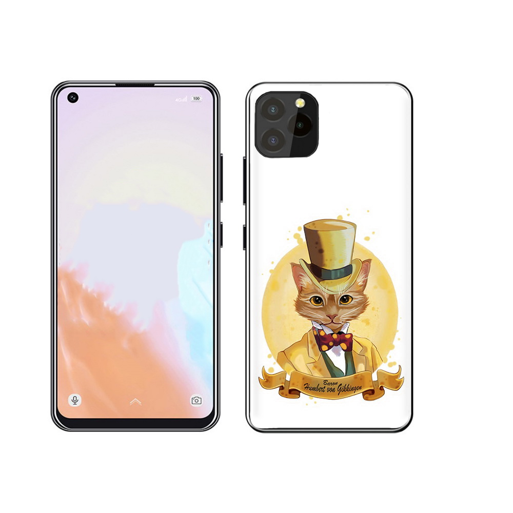 

Чехол MyPads Tocco для Oukitel C21 Pro кот юрист, Прозрачный, Tocco