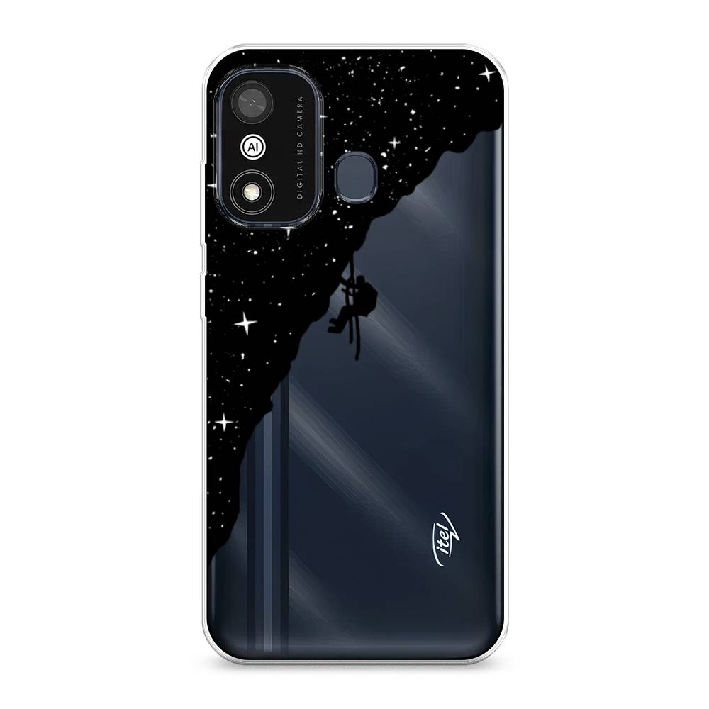 

Чехол Awog на Itel A27 "Скалолаз в космосе", Разноцветный, 3200450-4