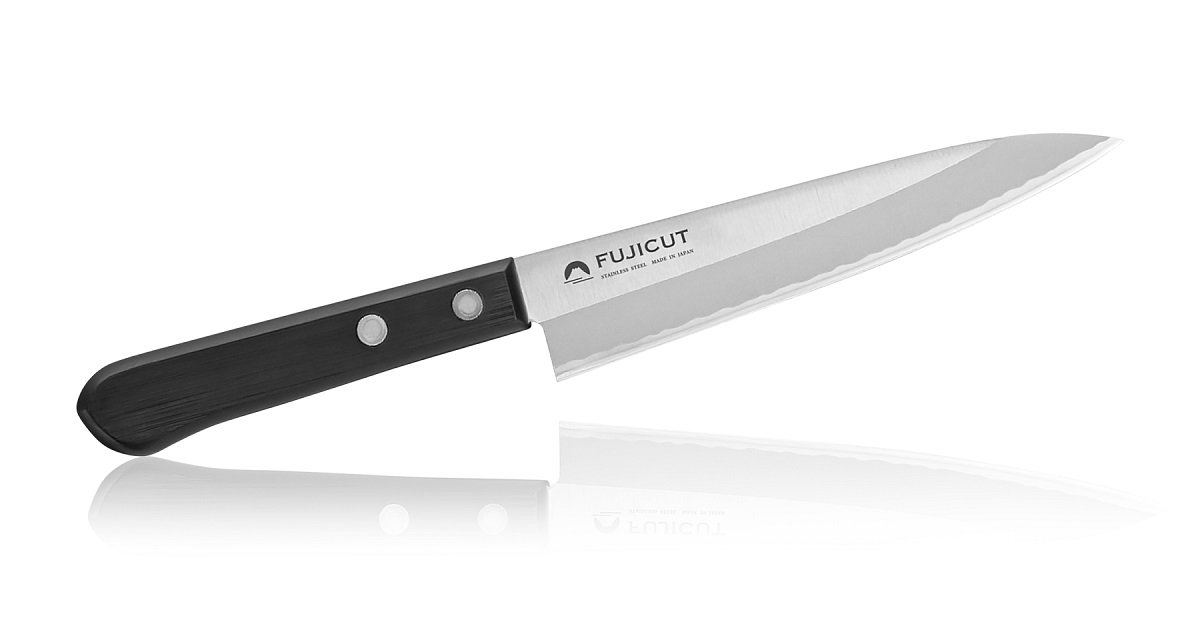 фото Японский профессиональный универсальный нож для овощей мяса фруктов fuji cutlery
