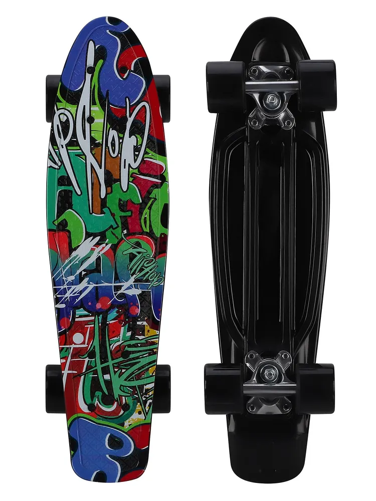 

Детский скейтборд City-Ride PU, 78А, ABEC-7, дека пластик 56*15 см, принт, JB4200067