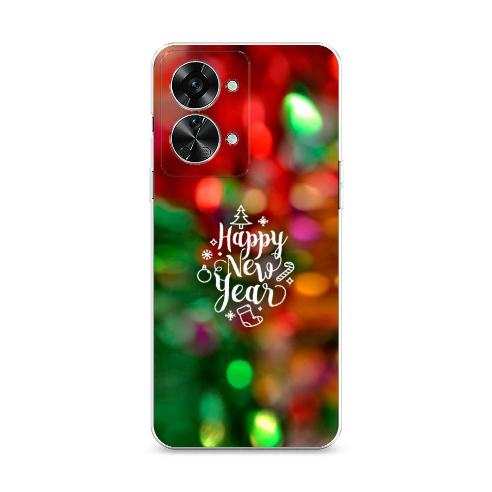 

Чехол на OnePlus Nord 2T "Новый Год на елке", Зеленый;красный;желтый, 153250-5