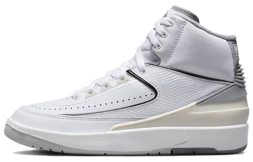 

Кеды унисекс Jordan Air Jordan 2 Retro Cement Grey GS белые 38.5 EU, Белый, Air Jordan 2 Retro Cement Grey GS