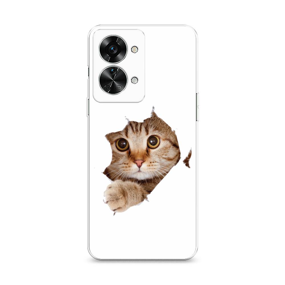 

Чехол на OnePlus Nord 2T "Кот и бумага", Белый;коричневый, 153250-1