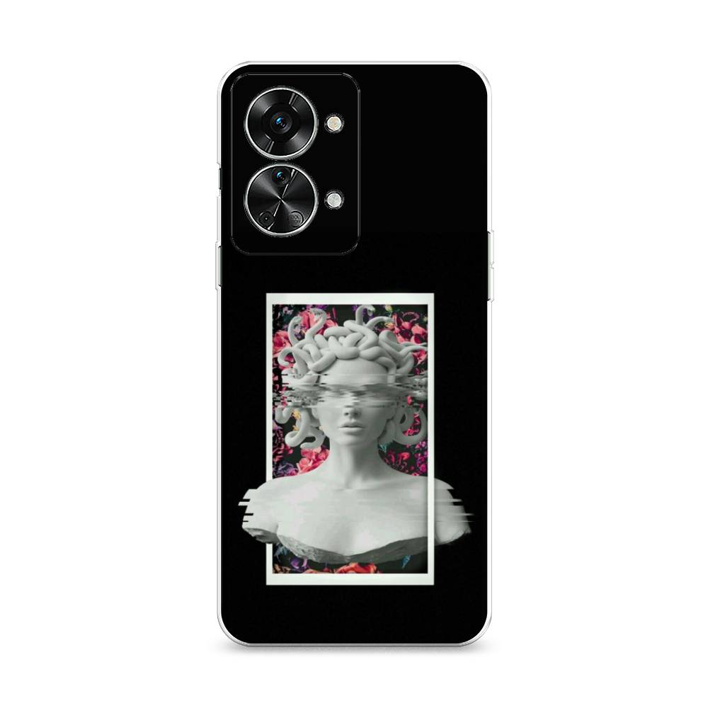 

Чехол на OnePlus Nord 2T "Web Punk Медуза Горгона", Черный;серый, 153250-6