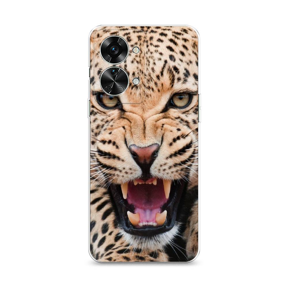

Чехол на OnePlus Nord 2T "Леопард 3d", Бежевый;черный, 153250-6