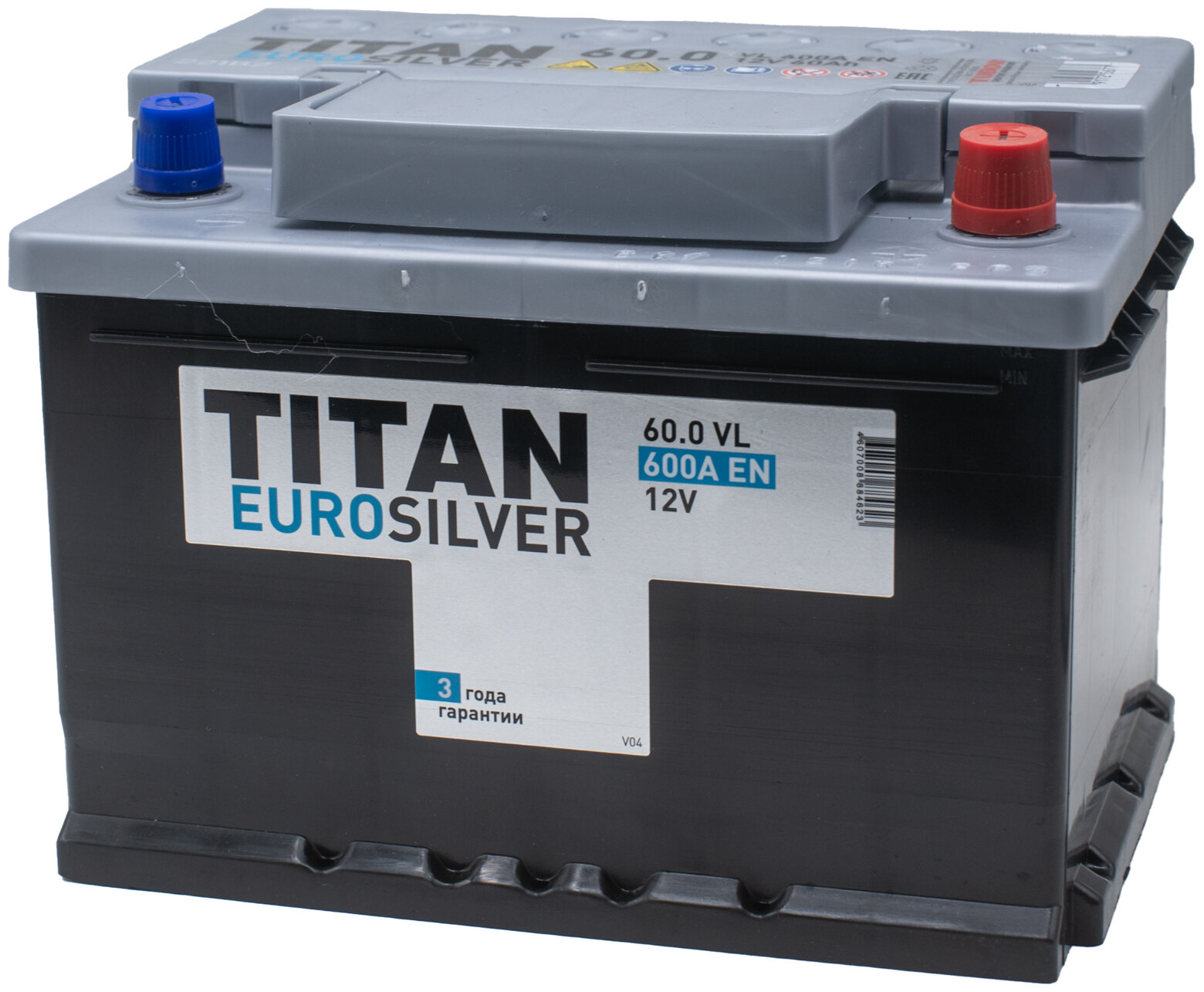 

Аккумулятор TITAN EURO SILVER 60 Ач 600 А обратная полярность, EURO SILVER