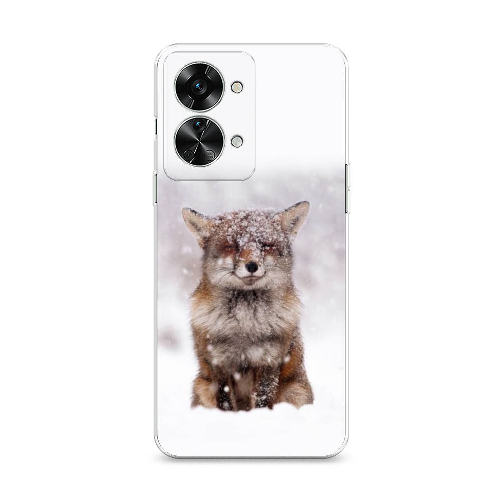 

Чехол на OnePlus Nord 2T "Зимняя лиса", Белый;серый;коричневый, 153250-1
