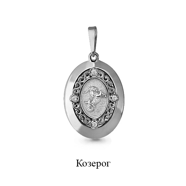 

Кулон из серебра с фианитом Aquamarine Aquamarine 23109А_925_з, 23109А_925_з