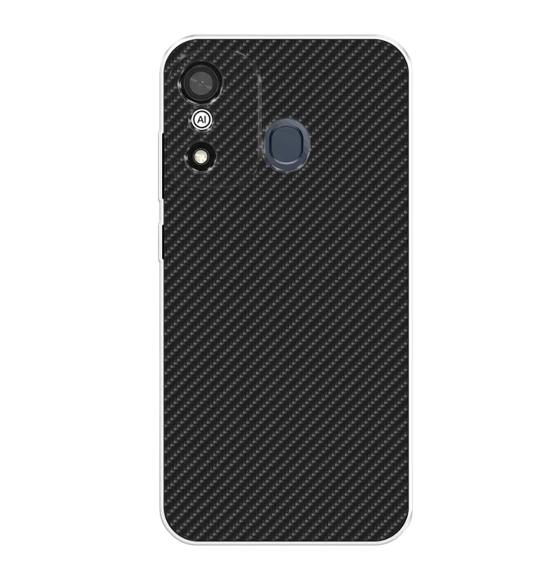 

Чехол Awog "Черный карбон" для Itel A27, 3200450-3