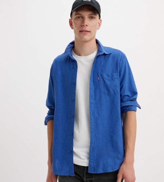 Рубашка мужская Levis 85746-0162 синяя S 8790₽