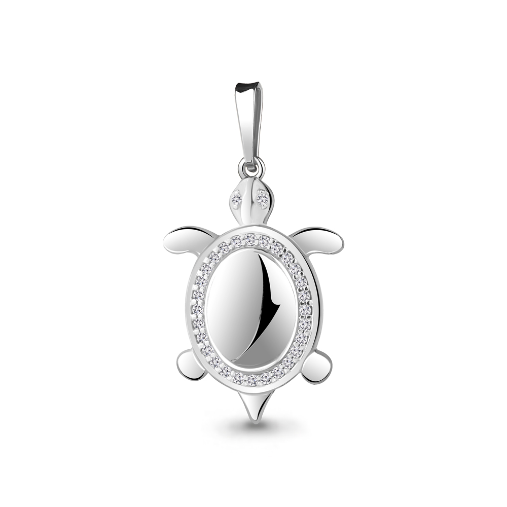 

Кулон из серебра с фианитом Aquamarine Aquamarine 22783А_925_р, 22783А_925_р