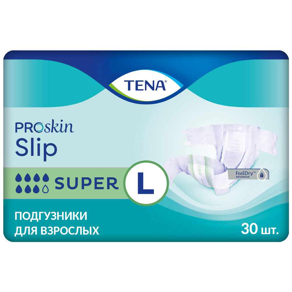 Подгузники для взрослых Tena Slip Super L 30 шт.