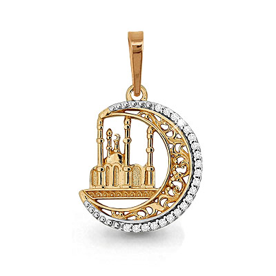 

Кулон из красного золота с фианитом Aquamarine Aquamarine 22764А_585_кз, 22764А_585_кз
