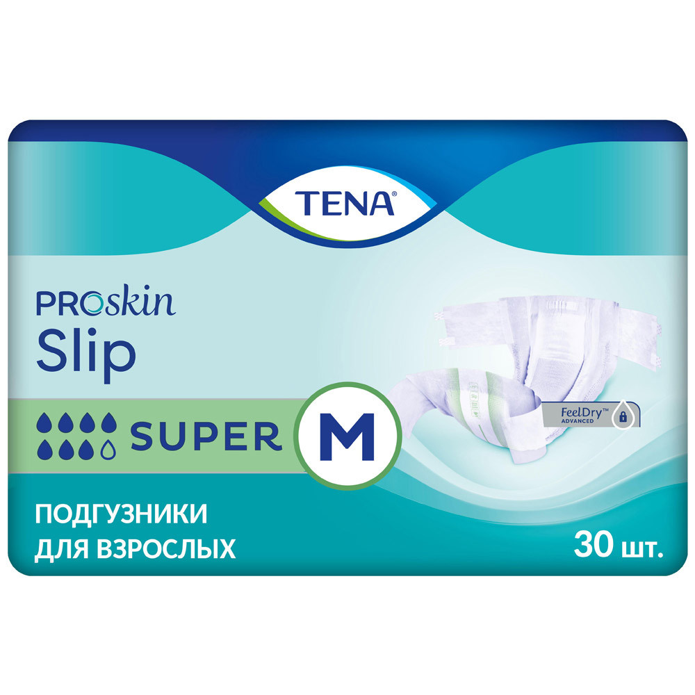 Купить Подгузники для взрослых Tena Slip Super M 30 шт.