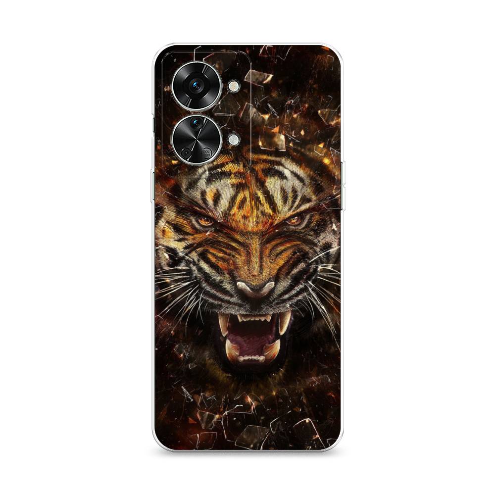 

Чехол на OnePlus Nord 2T "Тигр осколки", Оранжевый;серый;черный, 153250-1