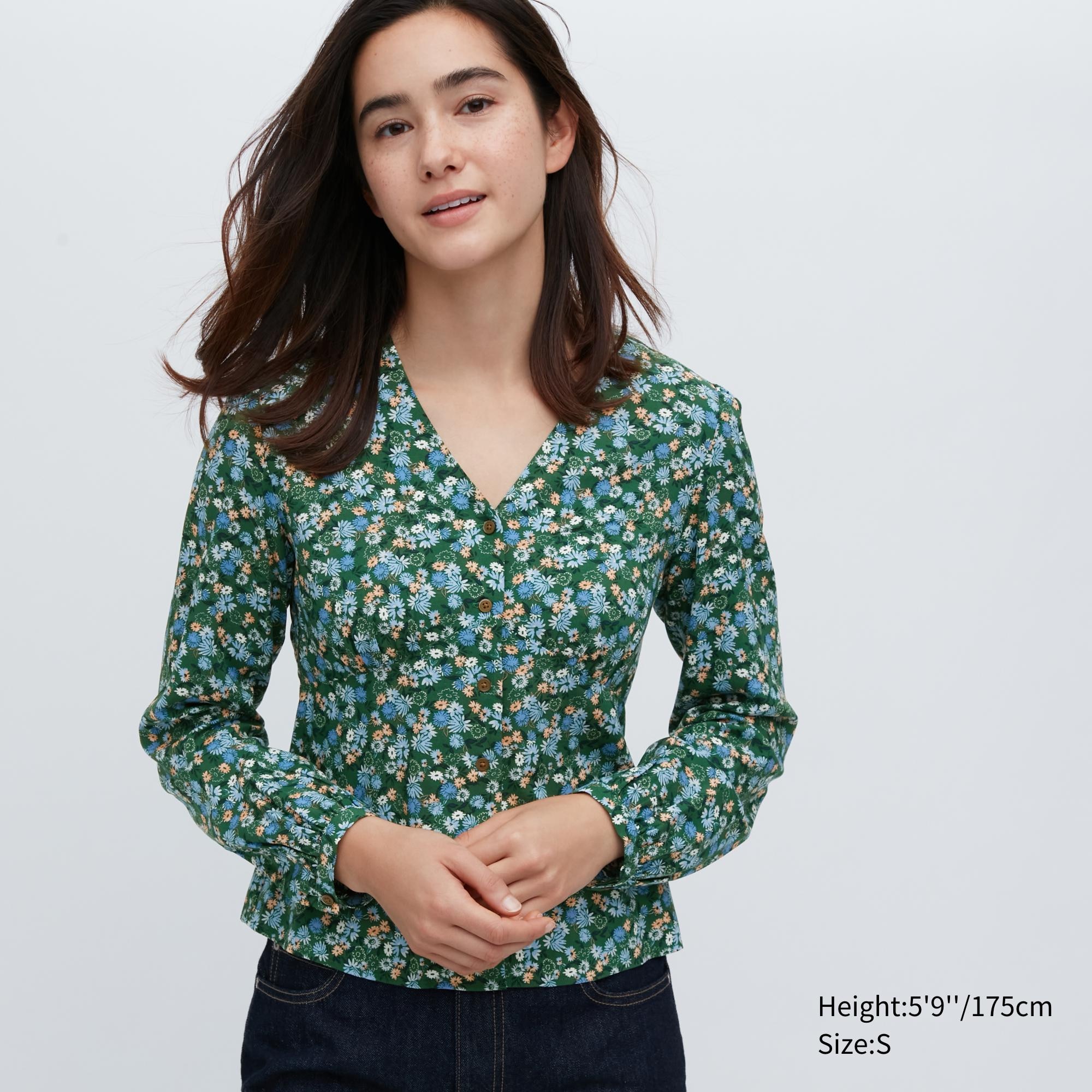 

Блуза женская UNIQLO 455738COL55 зеленая 2XL (доставка из-за рубежа), 455738COL55