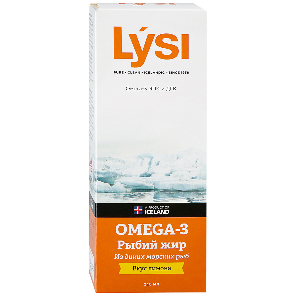 Купить Омега 3 LYSI лимон 240 мл