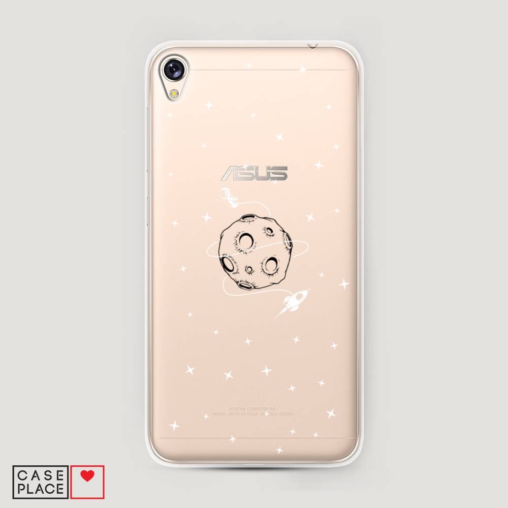 

Чехол на Asus Zenfone Live ZB501KL "Полет вокруг луны", Белый;серый;черный, 42450-2