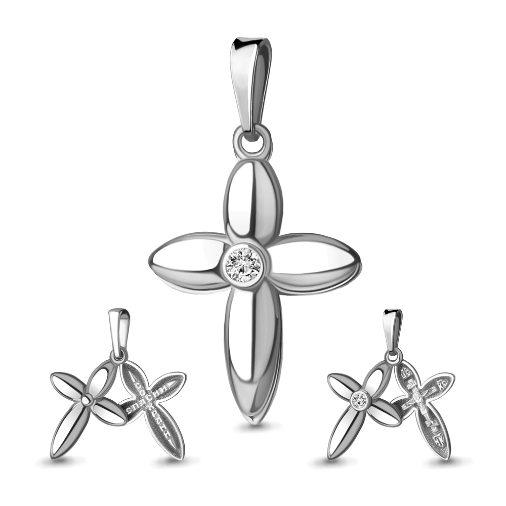 

Кулон из серебра с фианитом Aquamarine Aquamarine 22303А_925_р, 22303А_925_р