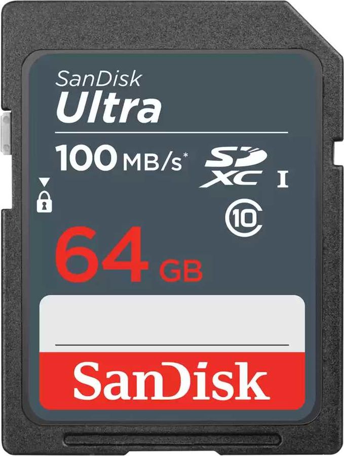 Карта памяти SanDisk SDXC 64Гб (SDSDUNR-064G-GN3IN)