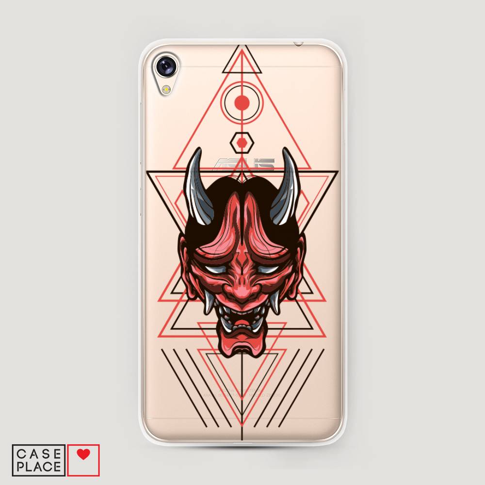 

Чехол на Asus Zenfone Live ZB501KL "Hanya Oni mask", Серый;красный;черный, 42450-4