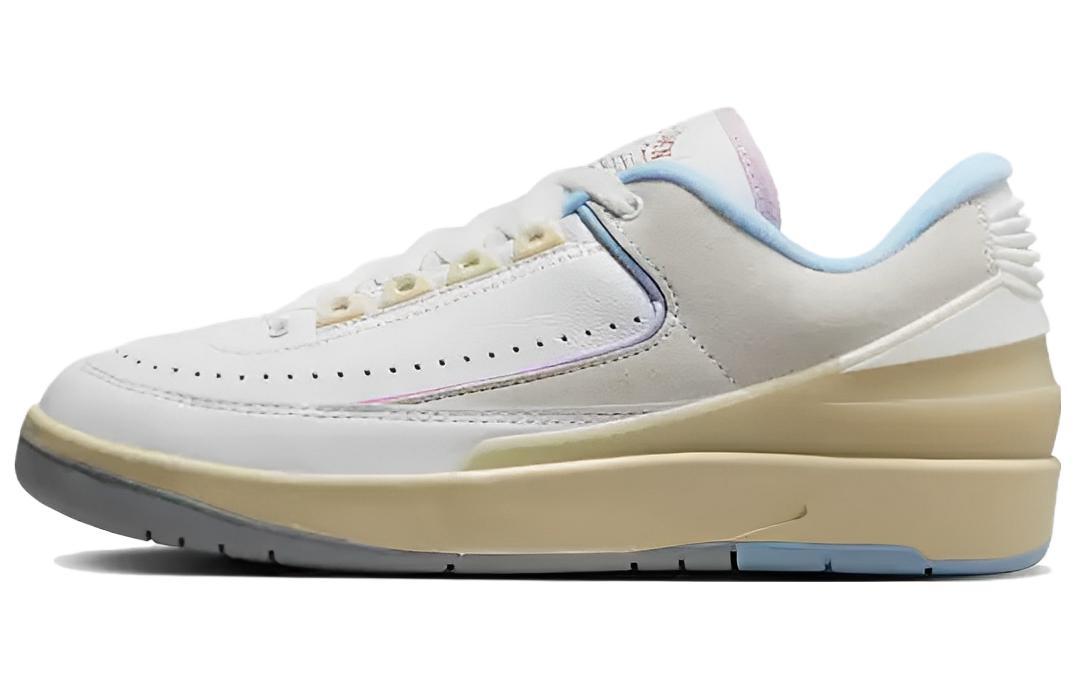 

Кеды унисекс Jordan Air Jordan 2 Low Summit White and Ice Blue бежевые 42 EU, Бежевый, Air Jordan 2 Low Summit White and Ice Blue