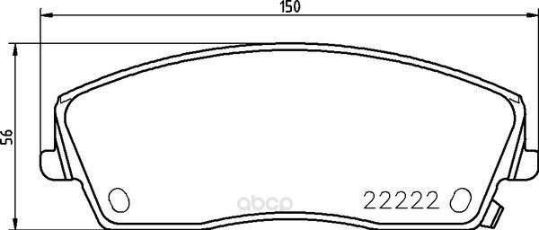 

Колодки тормозные дисковые передн, CHRYSLER 300 C (LX) 09/04-> / CHRYSLER 300 C 09/10-> /
