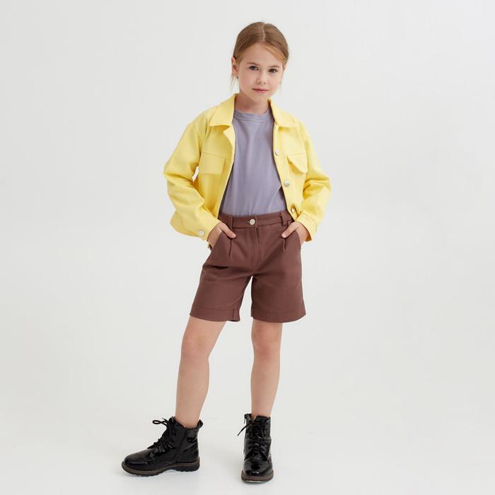 

Шорты для девочки MINAKU: Casual collection KIDS цвет шоколадный, рост 110, Коричневый, MINAKU: Casual Collection KIDS