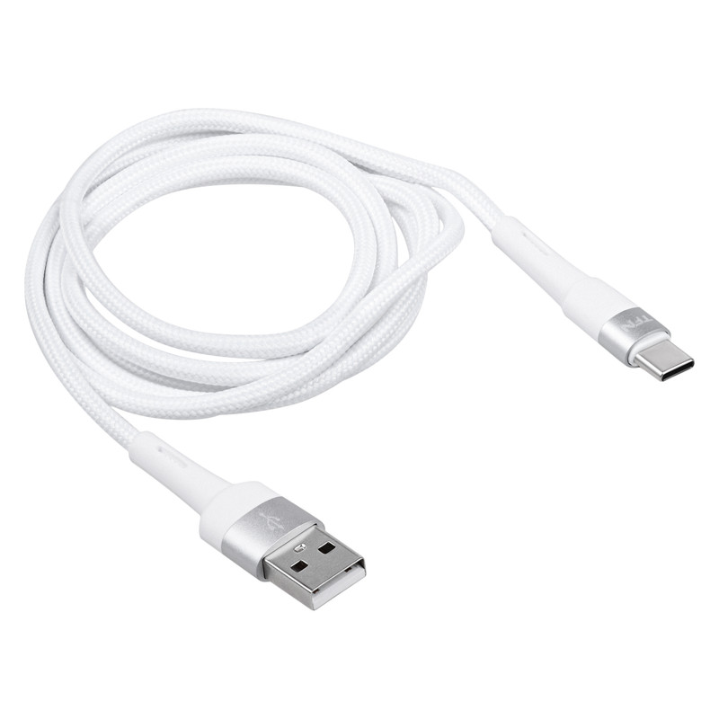 фото Кабель tfn usb-a/type-c envy 1.2m нейлон white