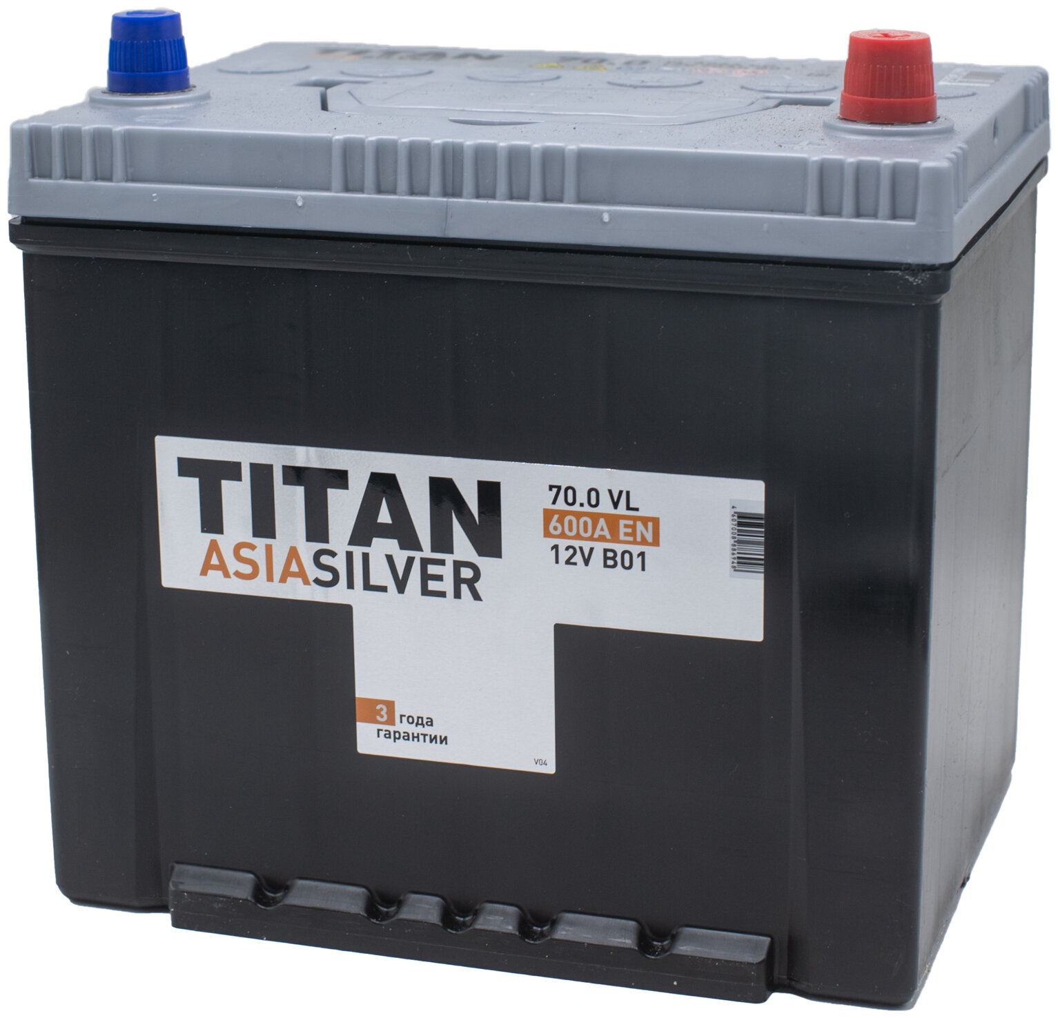 

Аккумулятор TITAN ASIA SILVER 70 Ач 600 А обратная полярность, ASIA SILVER