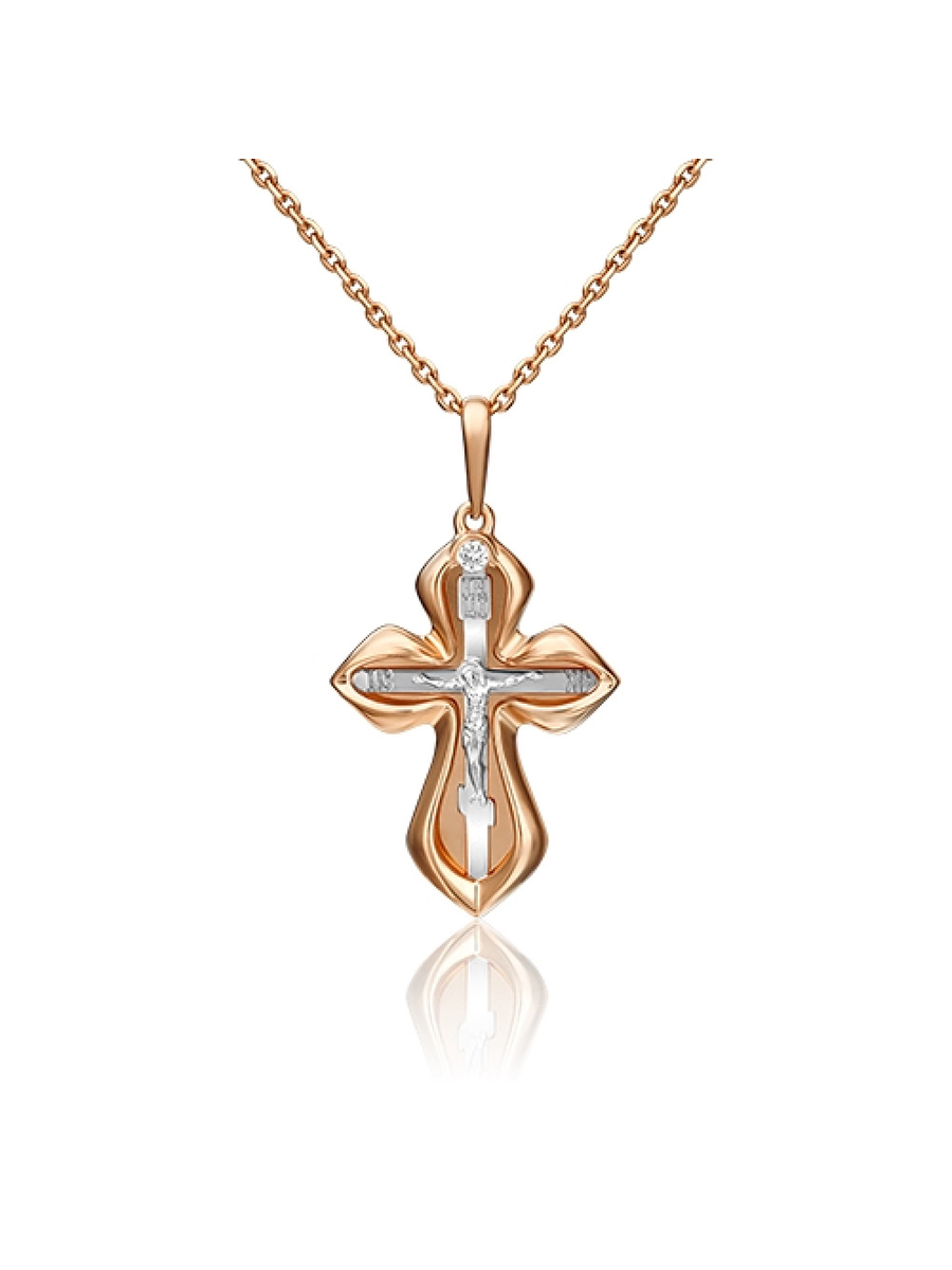 

Кулон из комбинированного золота PLATINA jewelry 03-2976-00-101-1111-30, бриллиант, 03-2976-00-101-1111-30