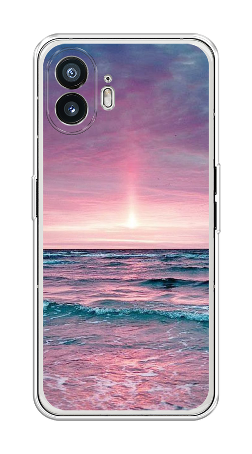 

Чехол на Nothing Phone (2) "Восход 3", Розовый;голубой, 3300250-1