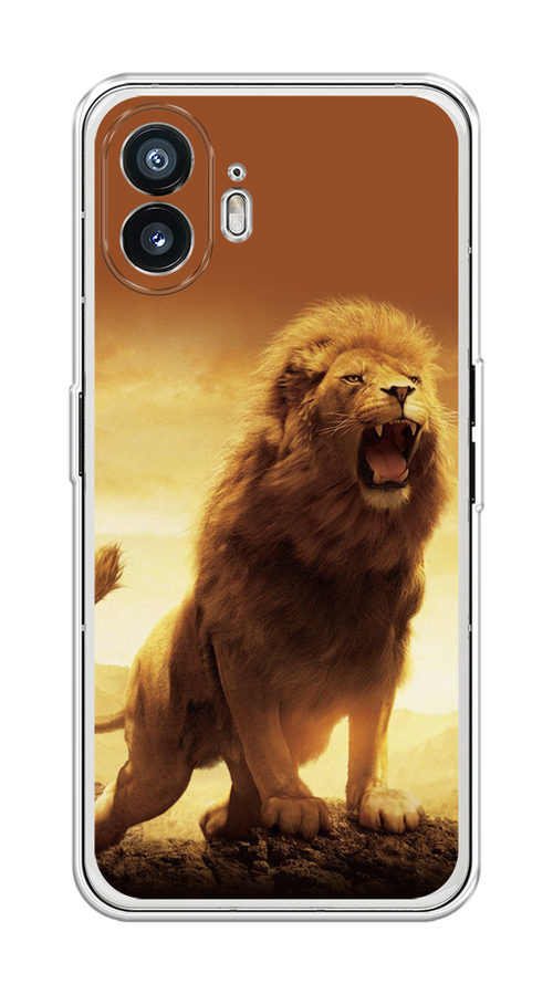 

Чехол на Nothing Phone (2) "Львиный рык", Коричневый;желтый;оранжевый, 3300250-1