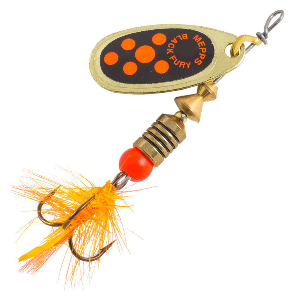 

Блесна Mepps Comet Black Fury Mouche №00 gold, Золотистый, Comet Black Fury Mouche