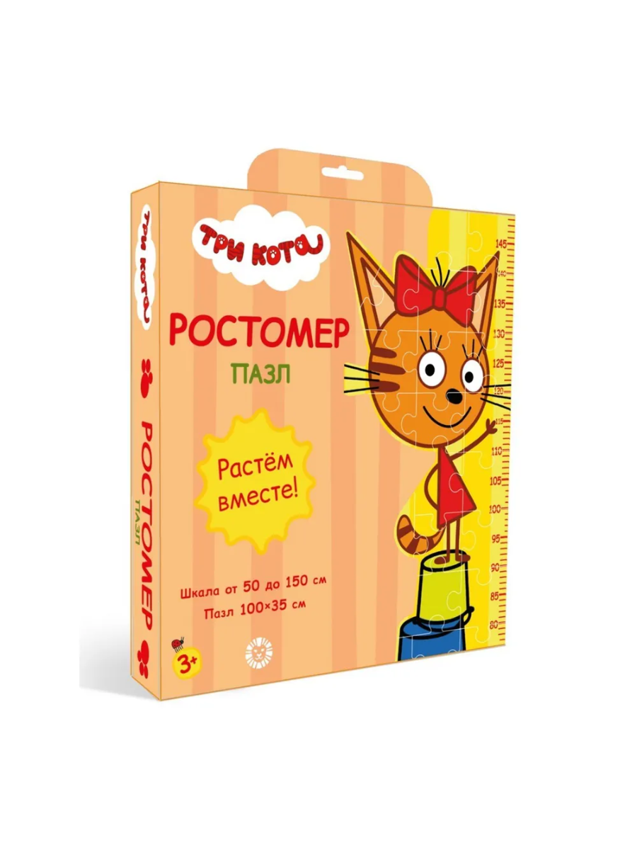 

Издательский дом Лев Пазл-ростомер Три кота Карамелька 28 деталей 623005890, 623005890