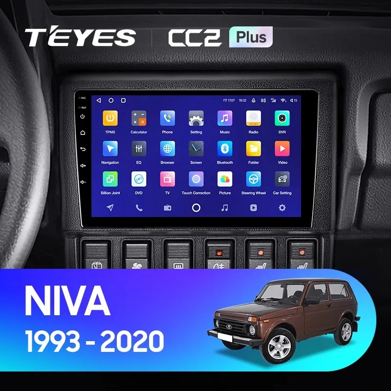 Магнитола Teyes CC2 Plus 4/32 для LADA Niva (1993-2020)