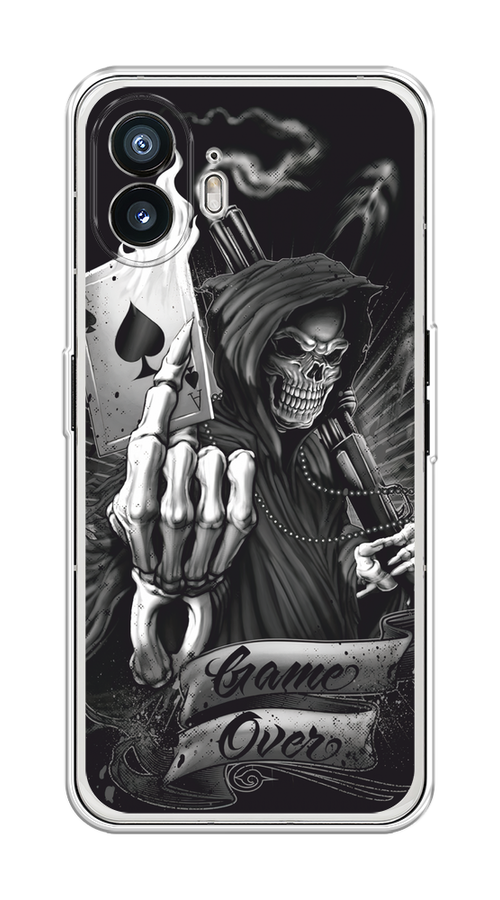 

Чехол на Nothing Phone (2) "Игра закончена", Черный;серый, 3300250-1