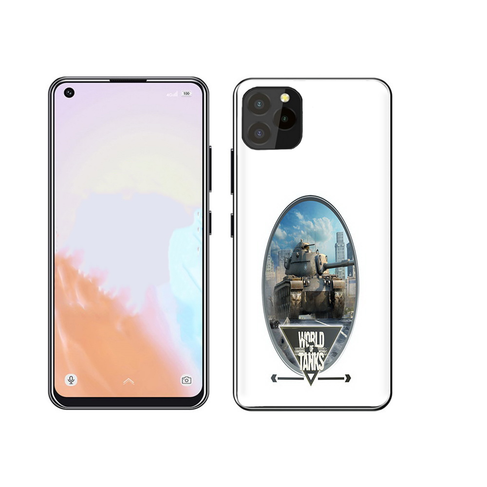 

Чехол MyPads Tocco для Oukitel C21 Pro игра с танками, Прозрачный, Tocco